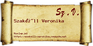 Szakáll Veronika névjegykártya
