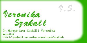 veronika szakall business card
